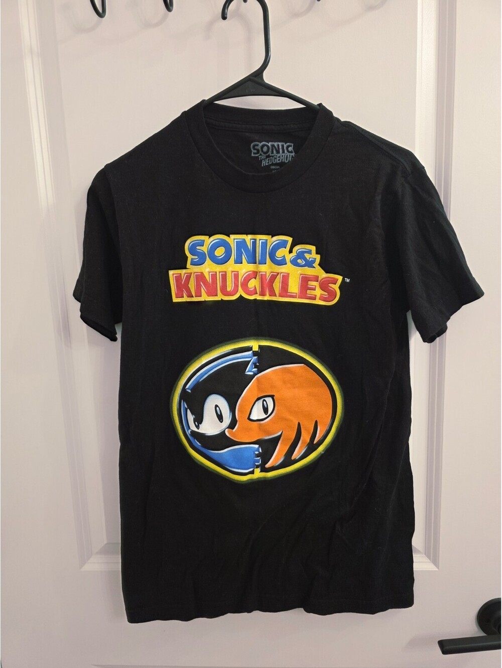 Sonic the Hedgehog Unisex T-Shirt Black Size Adult Small